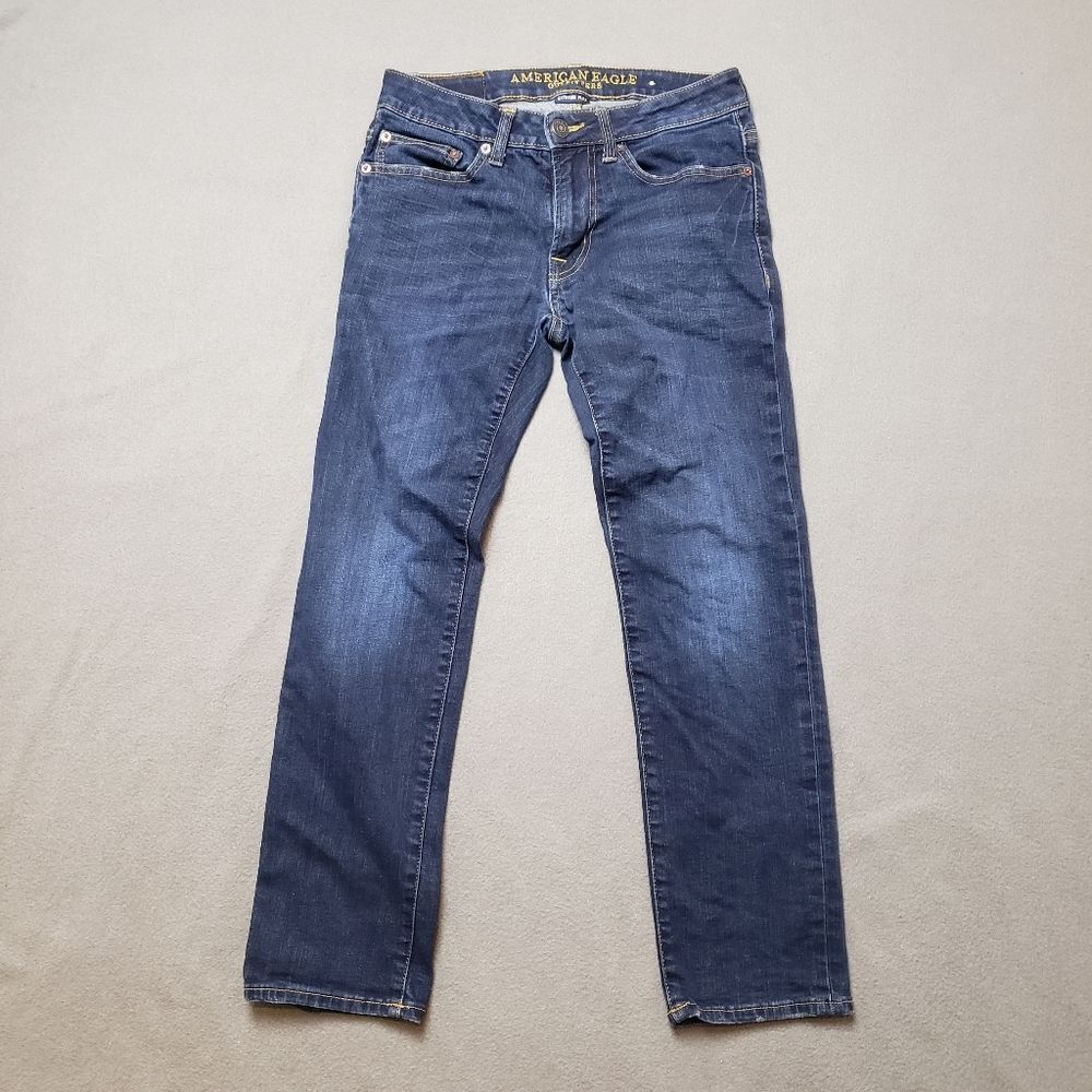 AE SLIM STRAIGHT LEG EXTREME FLEX MENS JEANS SZ 28 American Eagle